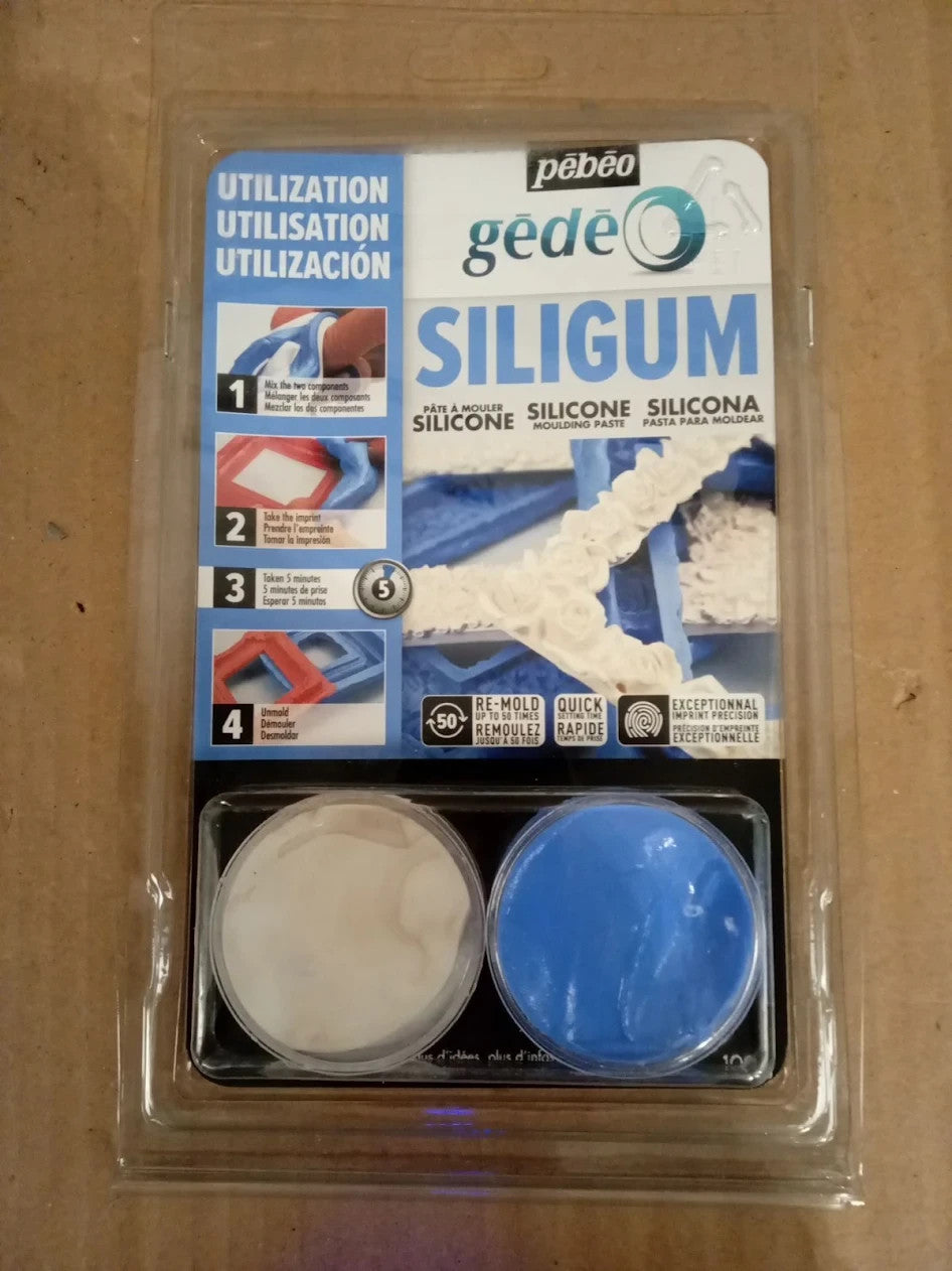 PEBEO 766309 Silicone Very Fast Set Silver 23x15x3cm Gedeo Siligum
