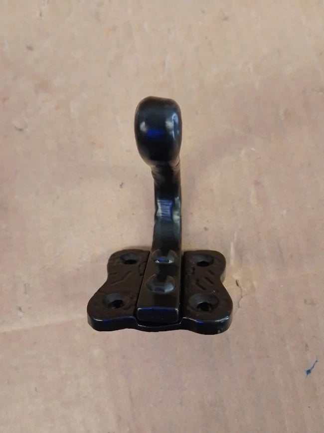 Black Metal Cabin Hook Gate Door Latch Fastener Catch Shed Garden Hardware New