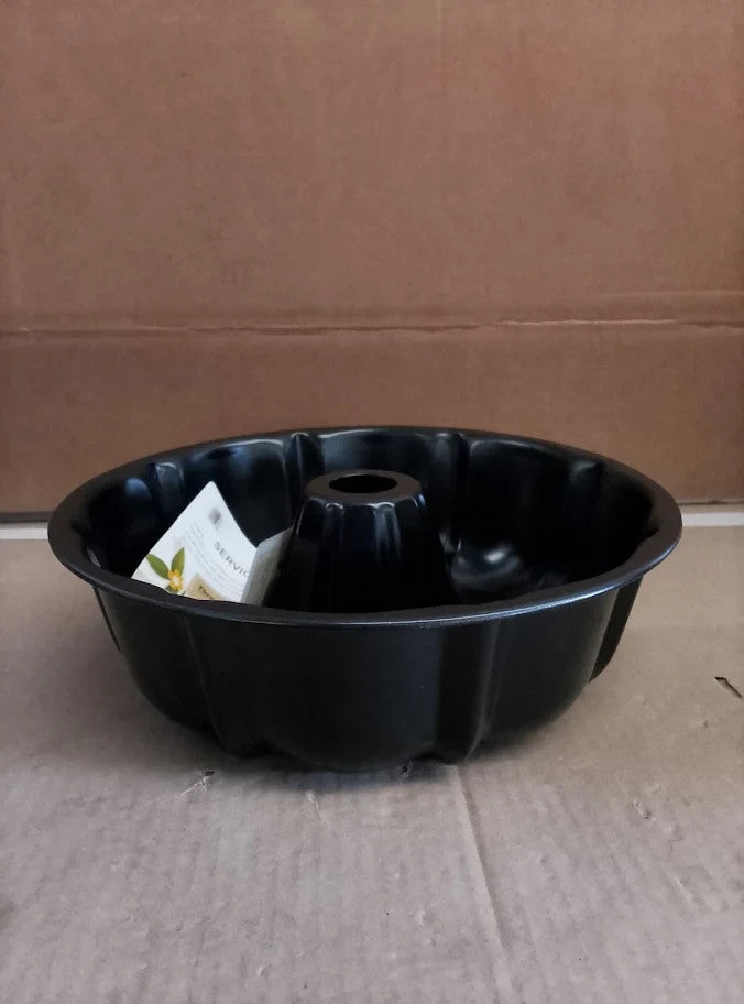 Onader 10 Inch Fluted Cake Tin Non Stick Carbon Steel Ring Mould Baking Pan New