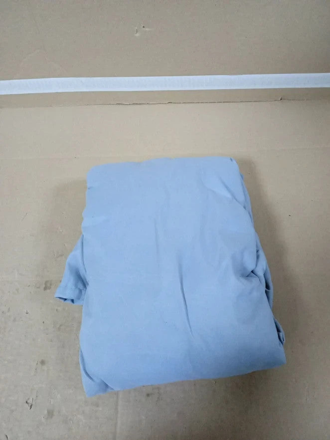 King Bed Frilled Valance Silver Soft Microfibre Anti Wrinkle 152x200+25cm New
