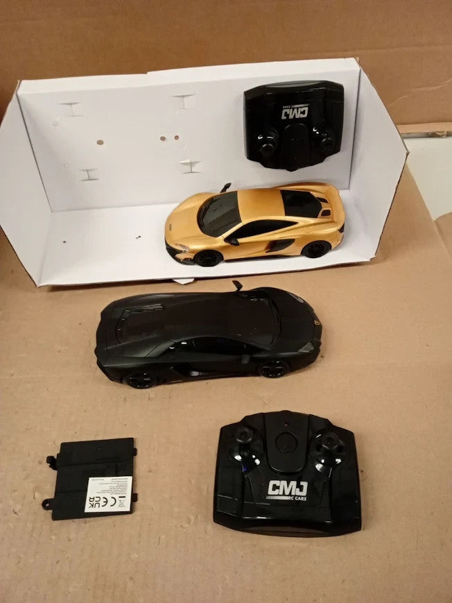CMJ RC Cars 1:24 Scale Twin Pack McLaren 765LT Gold Lamborghini Aventador 6+
