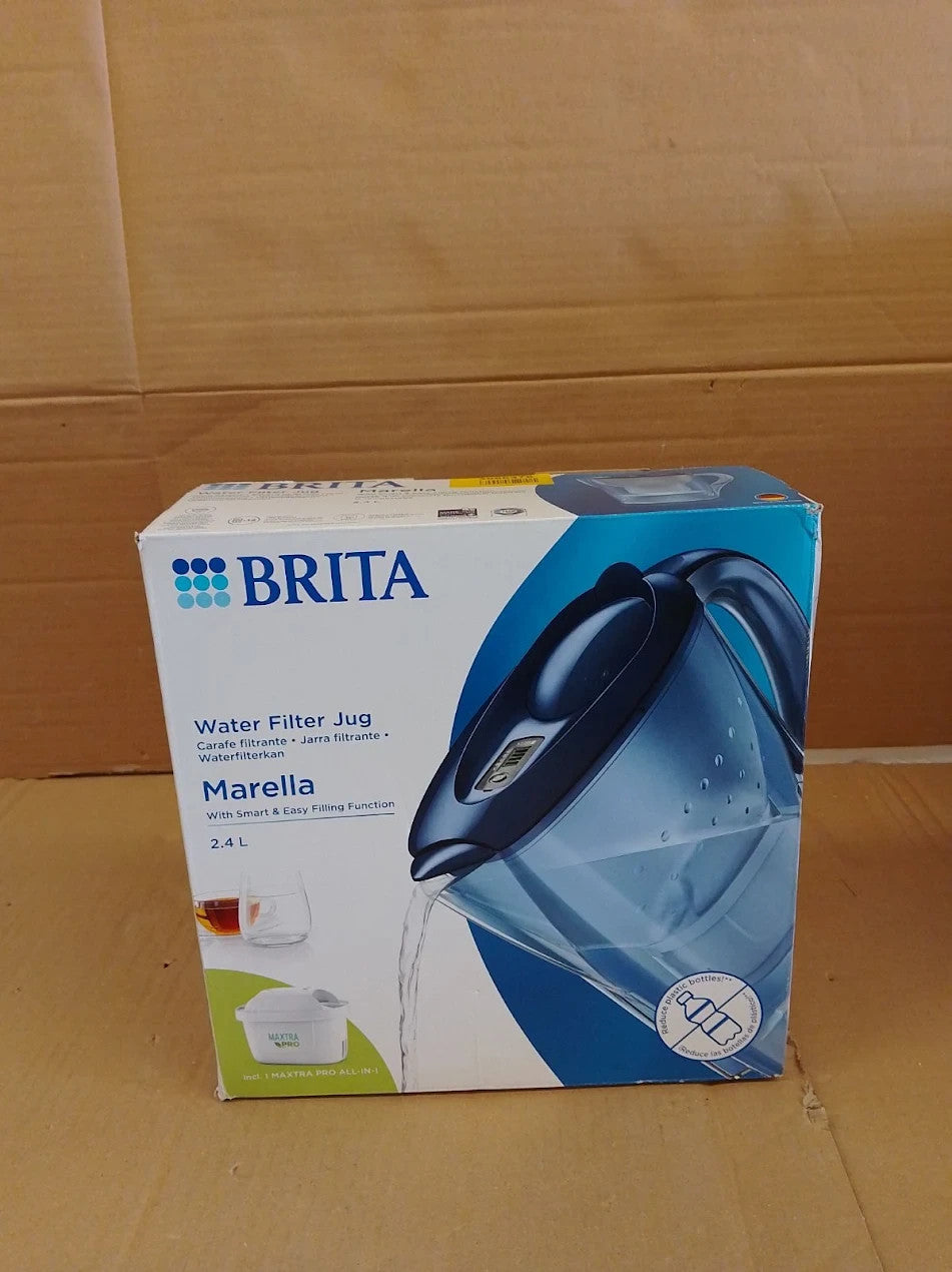 BRITA Marella Water Filter Jug Blue 2.4L MAXTRA PRO Pure 1 Pack Cartridge
