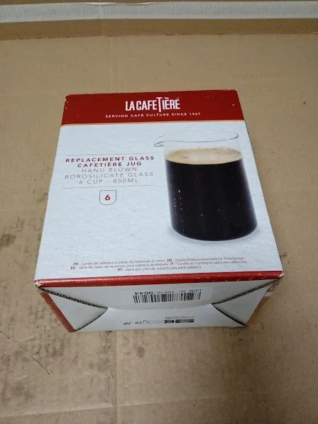 La Cafetiere French Press Coffee Maker Replacement Glass Beaker 850ml