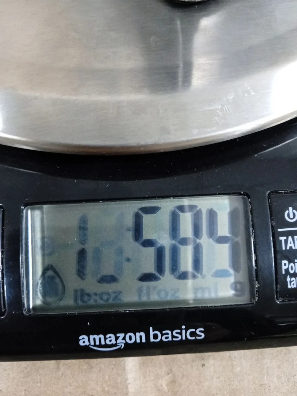 Amazon Basics Digital Kitchen Scales LCD Display Black Stainless Steel