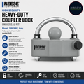 Reese Towpower 7088300 Heavy Duty Coupler Lock Grey Trailer Security Design