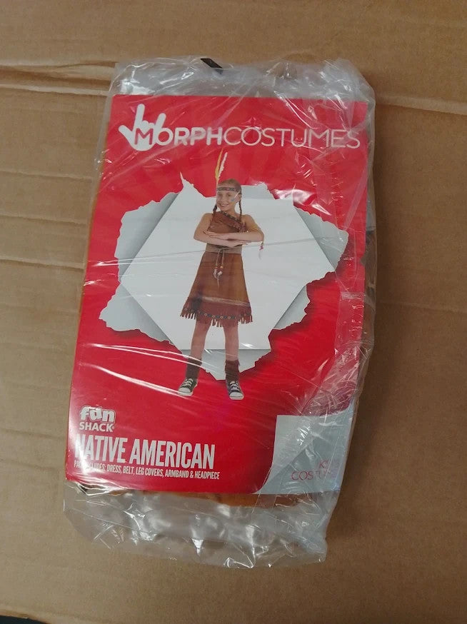 Fun Shack Girls Native American Costume World Book Day Fancy Dress Large New
