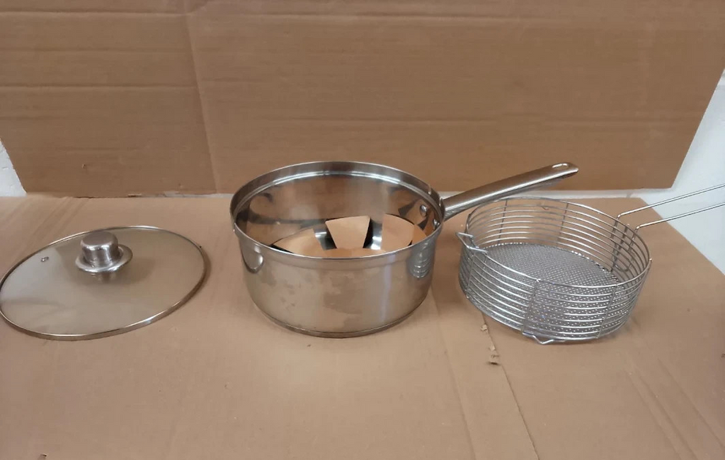 Argos Home 22cm Stainless Steel Chip Pan Deep Frying Kitchen Pan Design