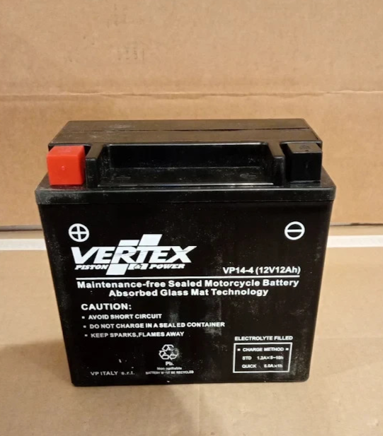 Vertex VP14 4 AGM Motorcycle Battery 12V 12Ah 200CCA CTX14 BS ATV PWC Durable