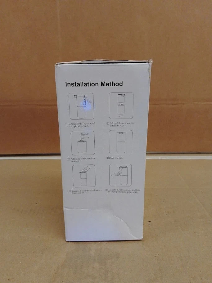 Automatic Soap Dispenser 400ml Rechargeable Non Touch With 4 Adjustable Foam