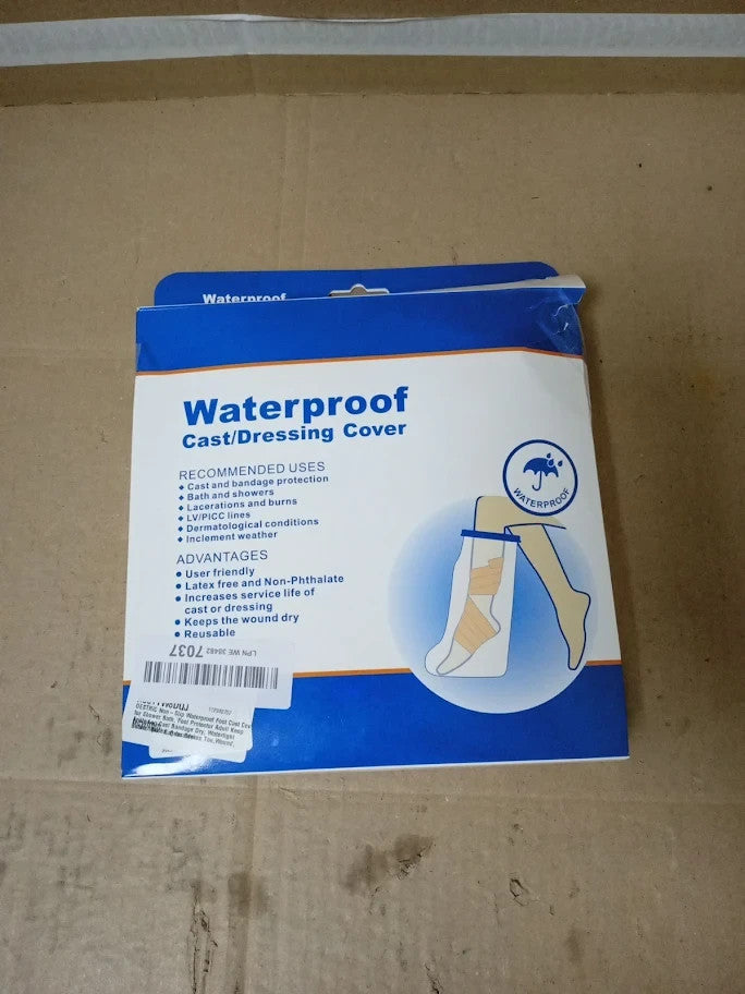 Destric NonSlip Waterproof Foot Cast Cover Shower Bath Water Tight  Reusable New