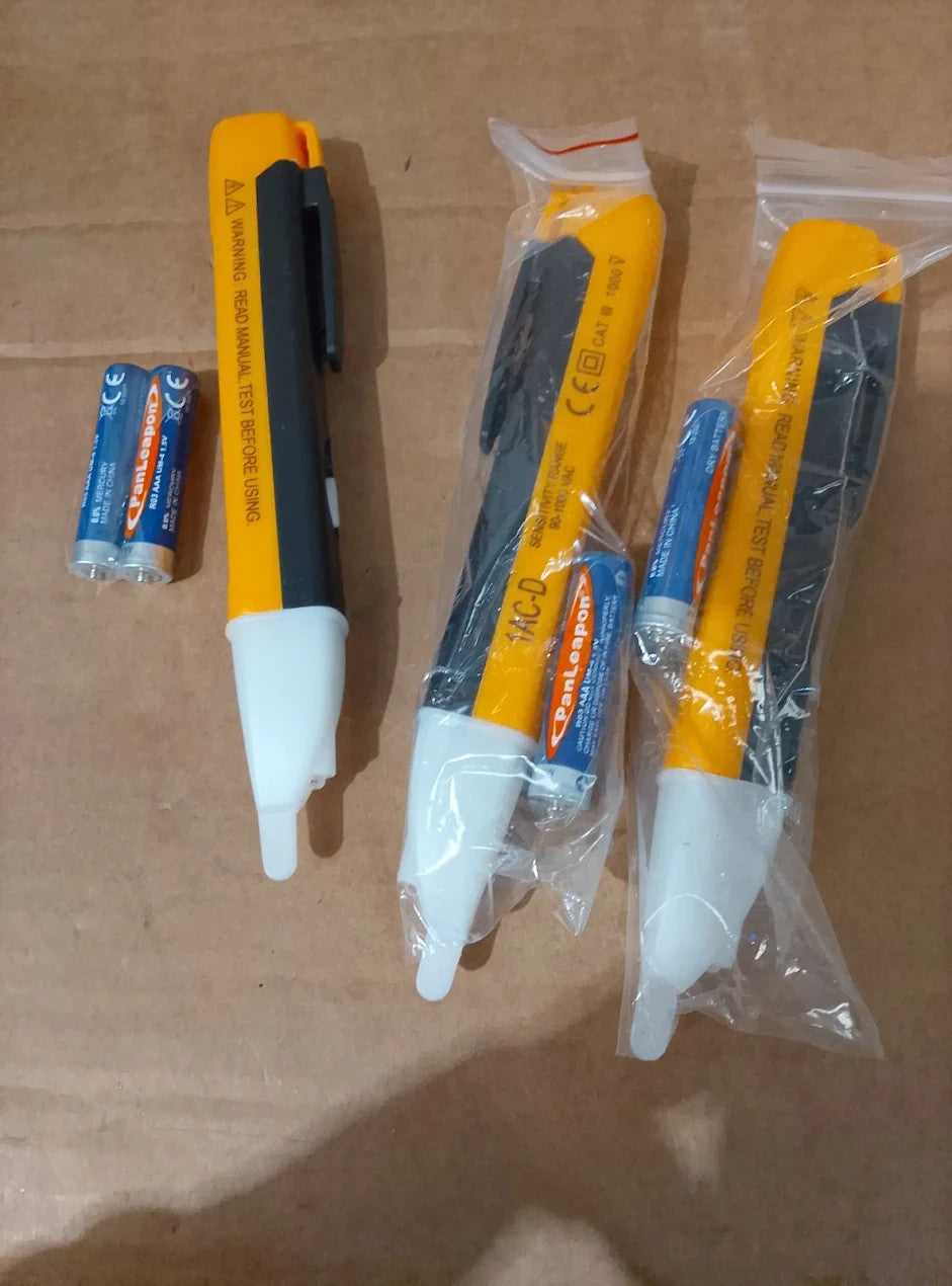 3 Pieces Non Contact Voltage Tester Pens AC Live Wire Voltage Detector Stick