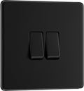 BG Electrical Double Wall Light Switch 2 Way Slim Profile 20A 16AX FFB42 New