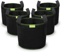 Mactoou Grow Bags Vegetables 5 Gallons Nonwoven Fabric Vegetable Plant 5pc New