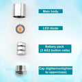 20pcs Miniature Mini Warm White Micro LED Lights Extra Battery New