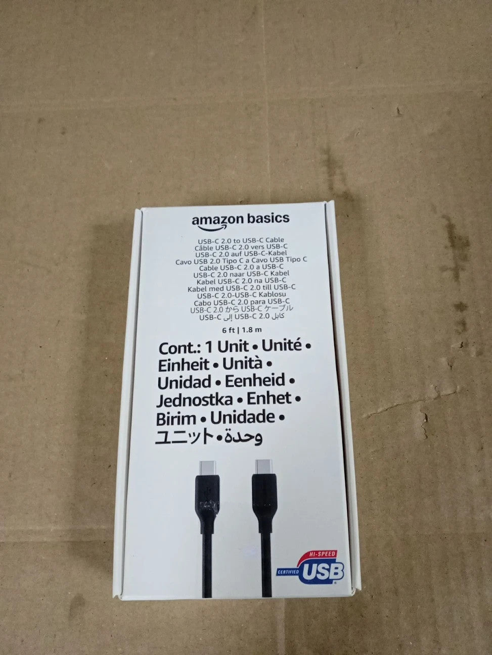 Amazon Basics USB C To USB C 2.0 Fast Charger Cable 480Mbps Speed Apple New