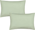 Duck Egg Housewife Pillowcases Pair 50x75cm Polycotton Easy Care Bedding New