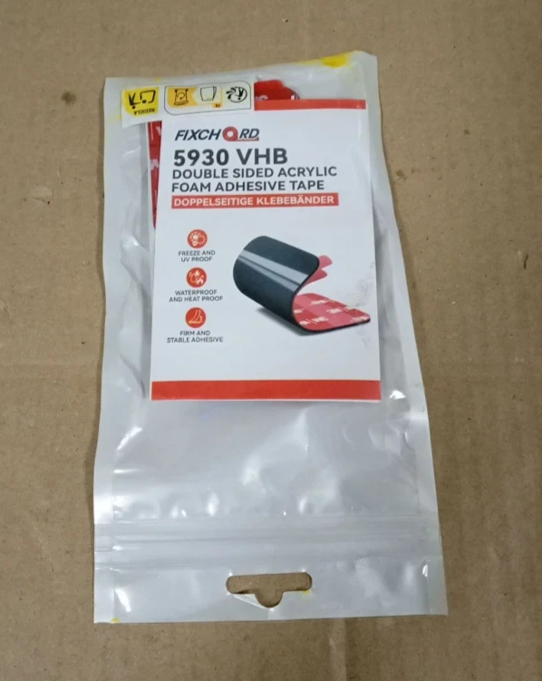 Double Sided Sticky Pads Heavy Duty Acrylic Foam Adhesive 50x50mm 5 Pieces New
