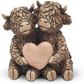 Lesser Pavey Hughie Highland Cows True Love Figurine For Home Office Gift New