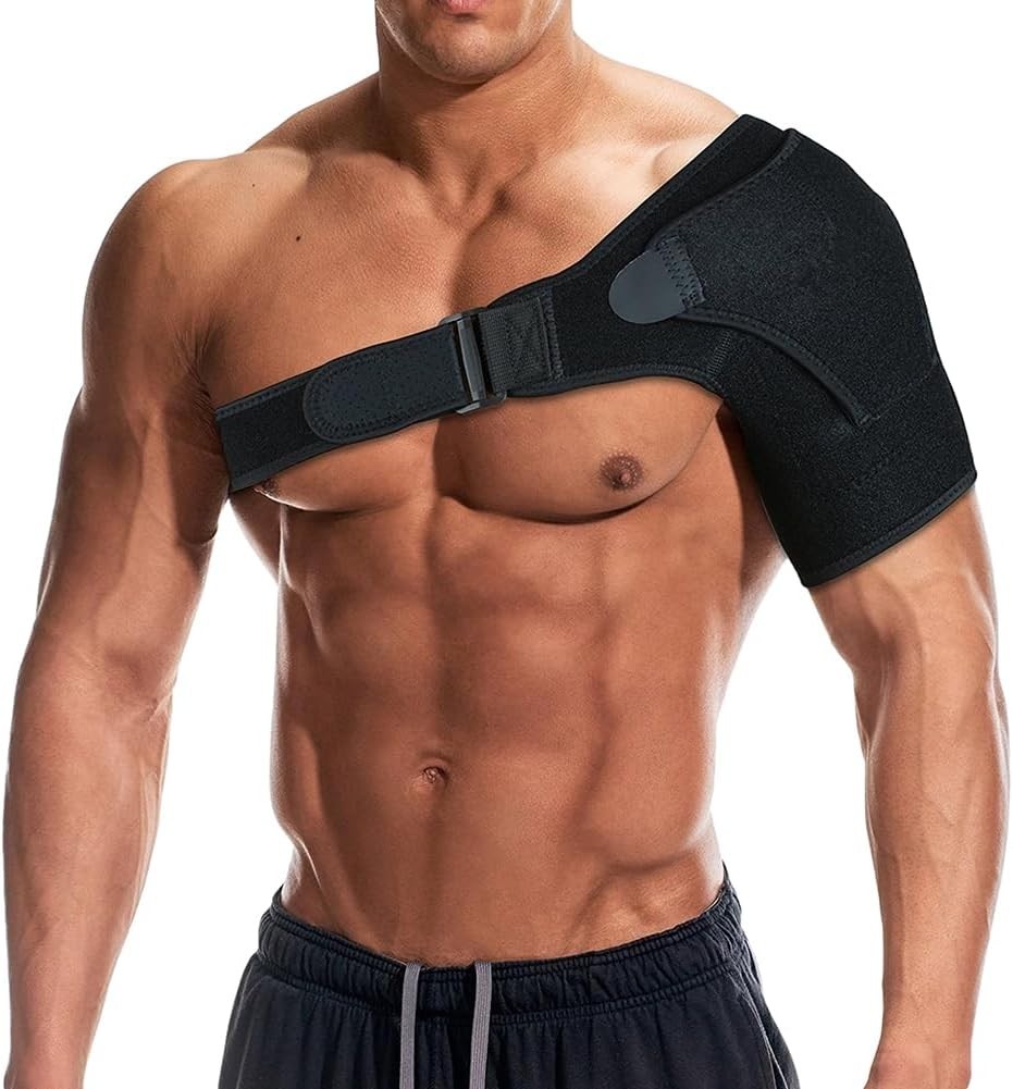Runzi Shoulder Support Brace Pressure Pad Men Women Adjustable New