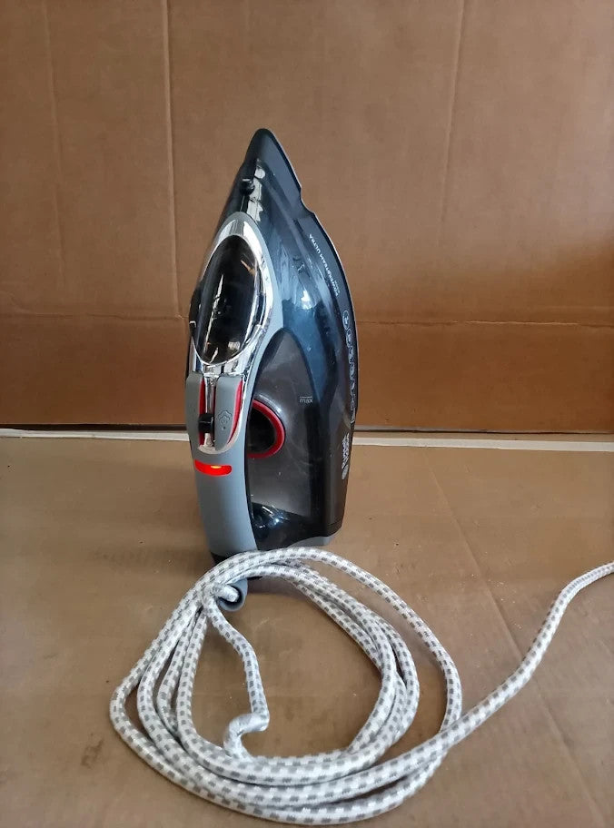 Russell Hobbs Auto Steam Iron 2400W Non Stick Soleplate Vertical Steam Black