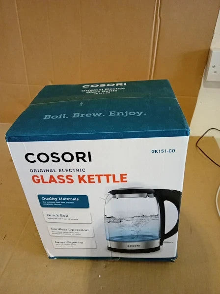 Cosori Kettle 3000W Food Grade Stainless Steel Filter Inner Lid Glass Spout