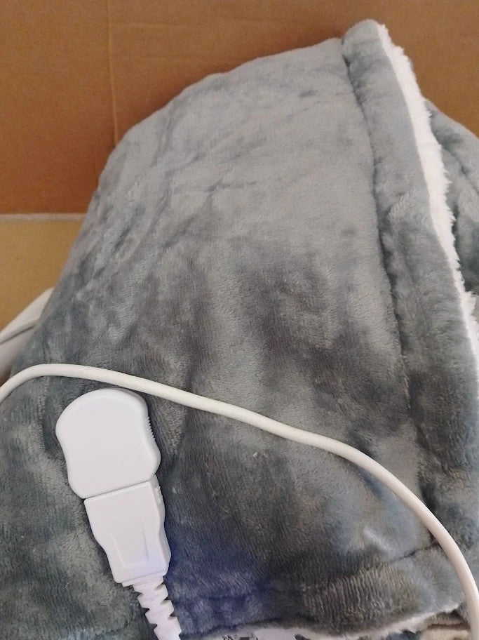 Mia&Coco Electric Heated Blanket Throw 120x160cm Flannel Sherpa Fast Heating New