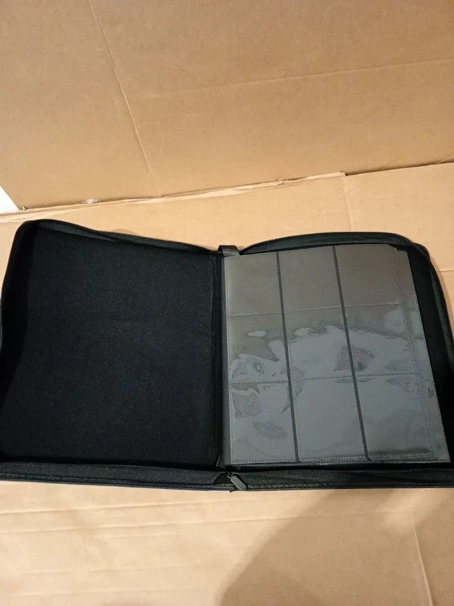 Old Canal Trading Card Binder Holds 252 Top Loaders TCG Sports Design Gray