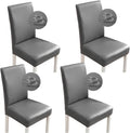Bestenrose Stretch Dining Chair Covers Waterproof Leather 15x15x17.7in New