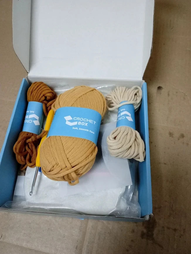 Complete Crochet Kit Beginners Highland Cow Crochets Soft Yarn New