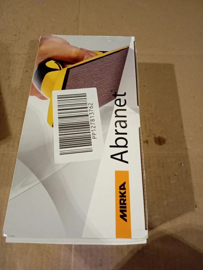 Mirka Abranet Net Sandpaper Strips 93x180mm Hook Loop P120 46 Pieces Design New