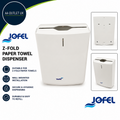 Jofel Z Fold Paper Towel Dispenser Wall Mount Acrylonitrile Butadiene Styrene