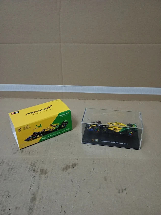 Bburago McLaren Oscar Piastri Monaco GP 2024 Senna 30th Anniversary 14+ New