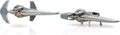 Star Wars Micro Galaxy Squadron Infiltrator 10in Vehicle 2.5in Speeder Stand New