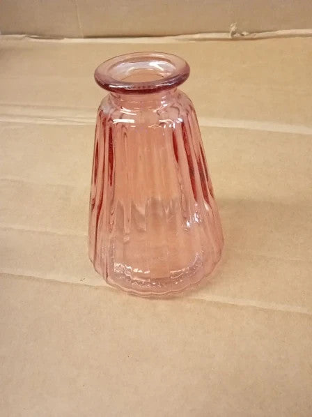 Sass Belle Pink Bud Set 3 Glass Vases Table Decoration 11.2x23.1x8.2cm New