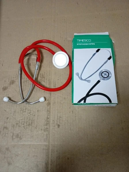 Timesco TD1 13 105 Timesco TD113105 Ruby Single Head Stethoscope Red New