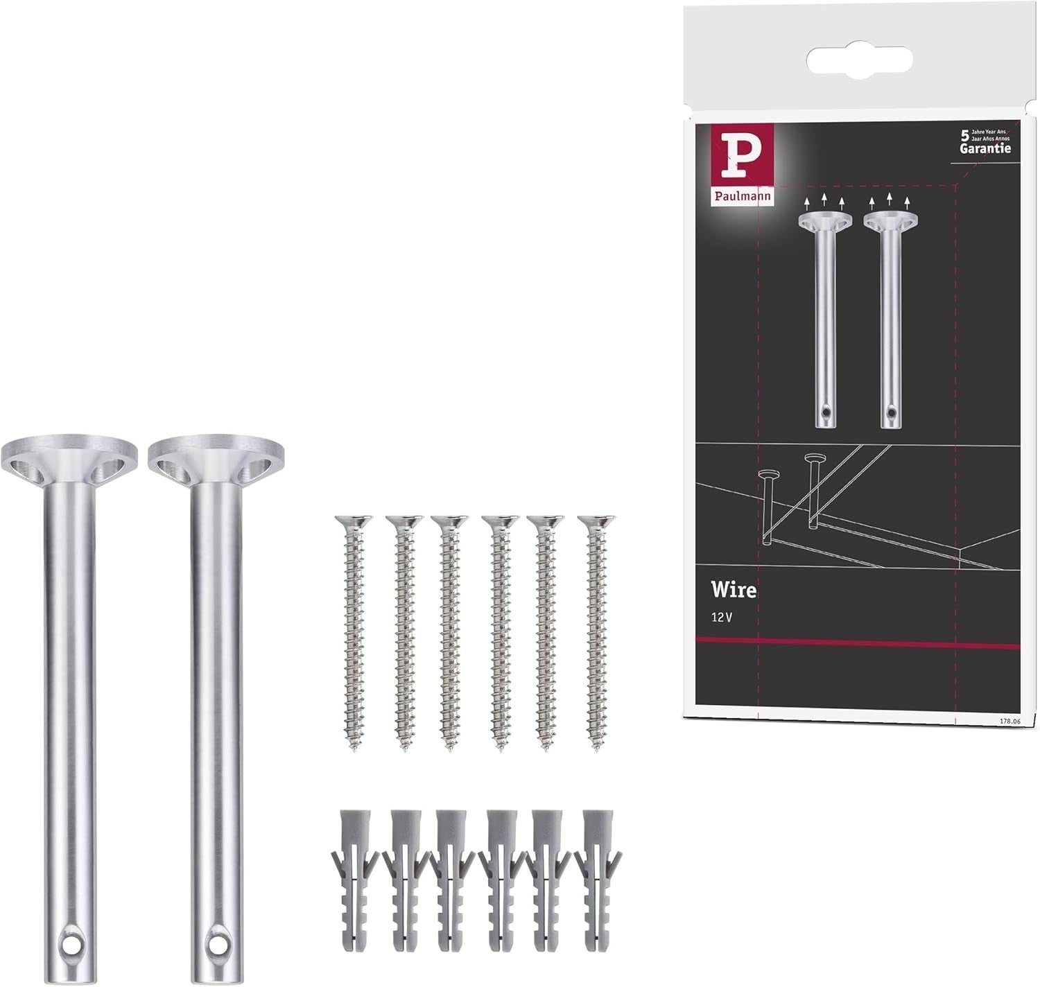 Paulmann 17806 Cable Accessory Deflector Suspension Tension 1 Pair 165mm New