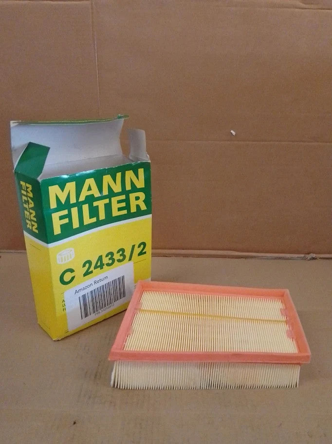 Mann Filter C 2433 2 Air Filter Cars Transporters 23.5x16.5x5.8cm