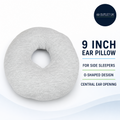 Kssvzz 9inch Ear Piercing Pillow O Shaped For Side Sleepers Donut Hole Ear Pain