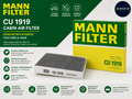 MANN-FILTER CU 1919 Cabin Air Filter Genuine Replacement fCars Vans Design