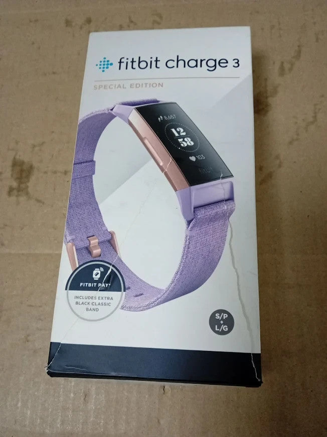Fitbit Charge 3 NFC Special Edition Advanced Fitness Tracker Heart Rate Lavender