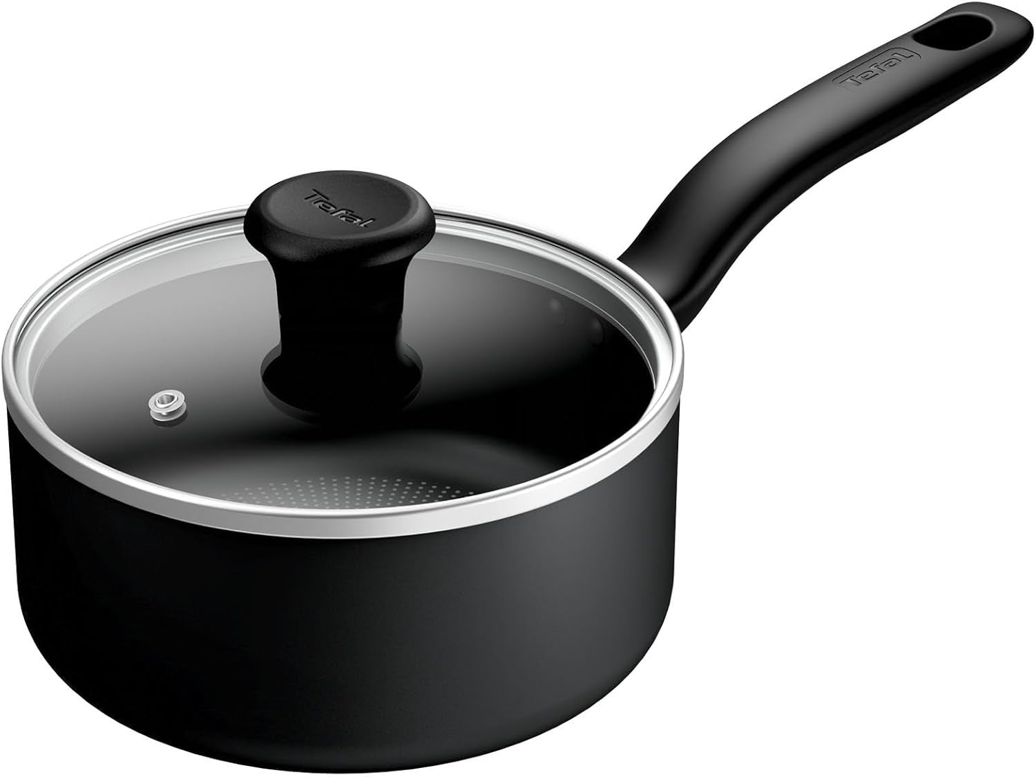 Tefal Titanium Essential Saucepan 18cm Lid Non Stick Coating Metal Safe New