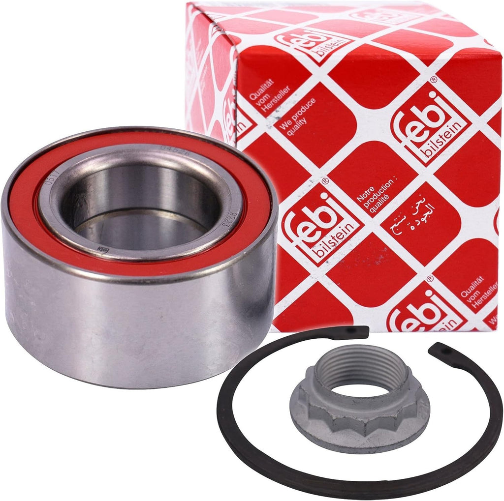 Febi Bilstein 21996 Wheel Bearing Kit Axle Nut Circlip Pack Of One New