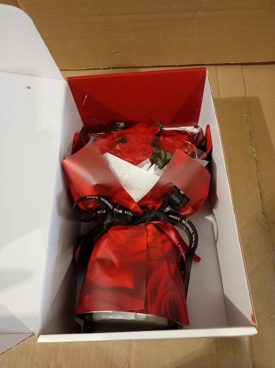 Forever Bouquet Of Flowers Delivery 7 Real Red Roses Eternal Birthday Gifts New