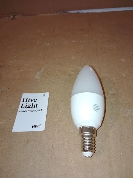 Hive Smart Light Bulb E14 Dimmable V9 Works Amazon Alexa White 5.3kw