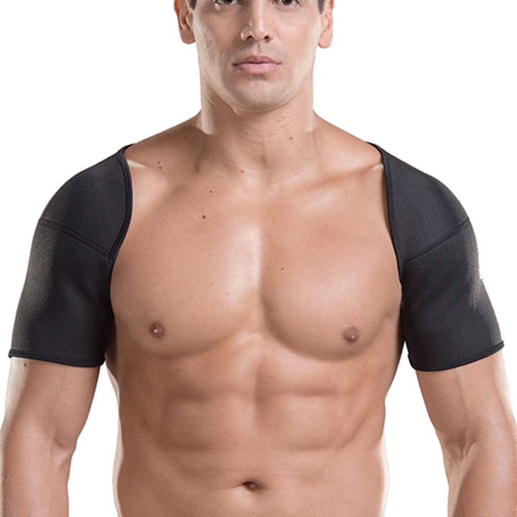 Artibetter Adjustable Sbr Double Shoulder Brace Sports Relief Medium New