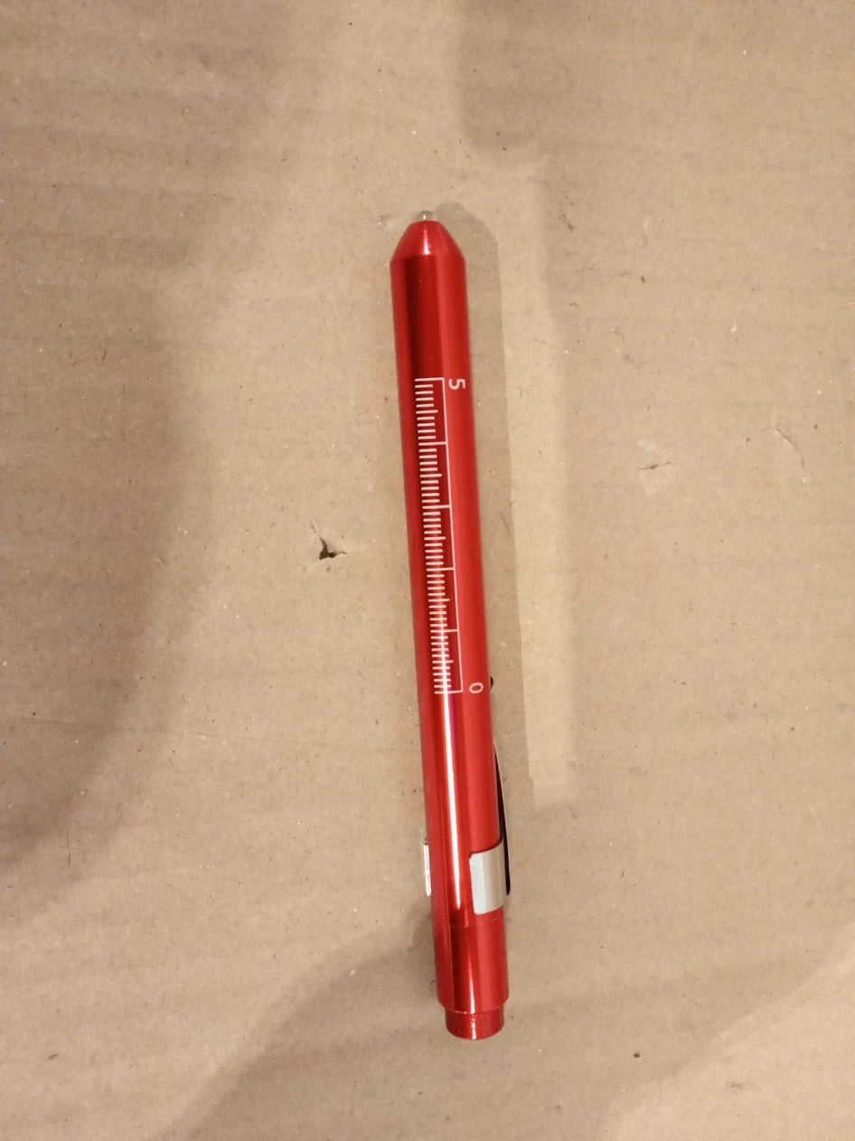 LED Medical Diagnostic Pen Light Nurse Doctor Medical Gift PL05 Red 20x20x150mm