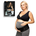 BABYGO 2in1 Pregnancy Belly Band Support Bump Pelvic Maternity Belt XL Black New