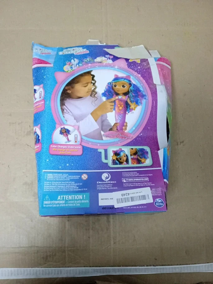 Gabbys Dollhouse The Movie Sing Shine Mermaid Waterproof Lights Sounds 3+