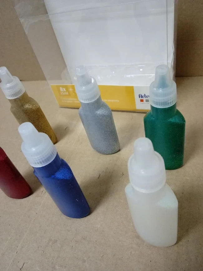 Artemio 20ml Glitter Glue Set 6 Multicolour New