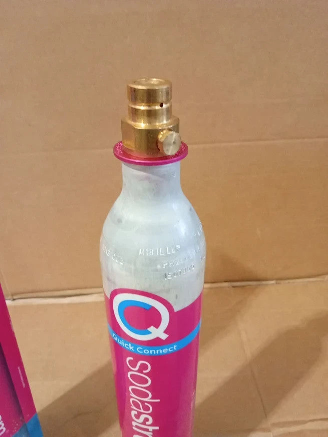 SodaStream Pink CO2 Cylinder 60 Litres Quick Connect Fizzy Drink Maker Design